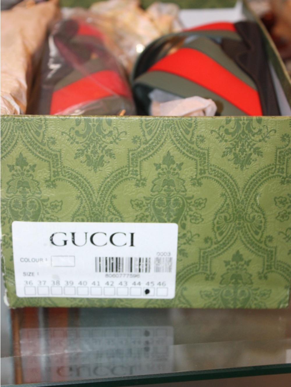Gucci Rubber Slide ‘Green Red’ - Picture 5 of 7